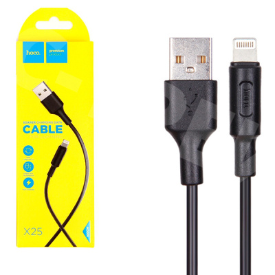 Кабель USB - Lightning Hoco X25 (2А) Черный