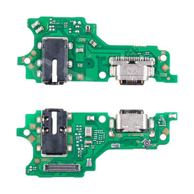 Шлейф для Vivo Y16 (V2204) плата на системный разъем/разъем гарнитуры/микрофон