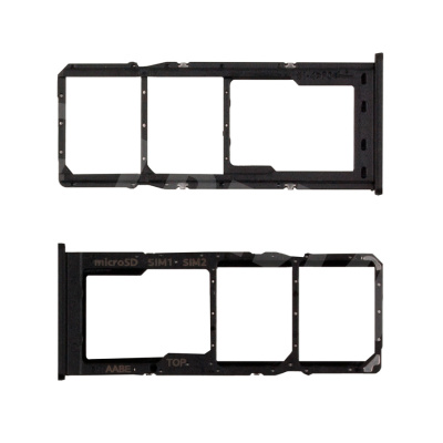 Держатель SIM для Samsung Galaxy A02 (A022G) Черный