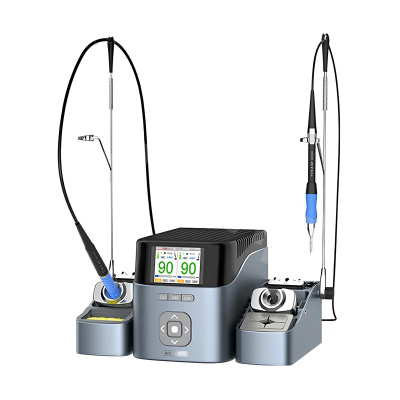 Паяльная станция Aixun T420D (T210/T245/T115) (400W, 2 канала, ручки T210 + T115 + 6 жал