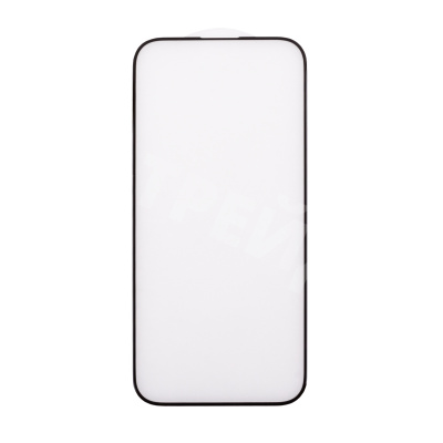 Защитное стекло "Матовое" для iPhone 15 Черный (Закалённое, полное покрытие)