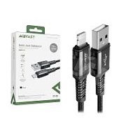 Кабель USB - Lightning Acefast C1-02 (2.4A, MFI, оплетка нейлон, 1.2 м) Черный