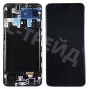 Дисплей для Samsung Galaxy A20 (A205F) модуль с рамкой Черный - OR (SP)