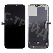 Дисплей для iPhone 12 Pro Max (A2411) в сборе с тачскрином Черный - (Hard OLED) Стандарт