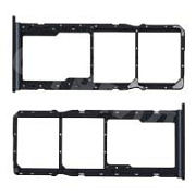 Держатель SIM для Samsung Galaxy A03 Core (A032F) Черный