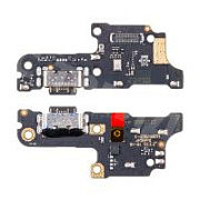 Шлейф для Xiaomi Redmi 13C 4G/Poco C65 (23100RN82L/2310FPCA4G) плата на системный разъем/микрофон - Премиум