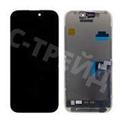 Дисплей для iPhone 16 Pro (A3293) в сборе с тачскрином Черный - JCID (Soft OLED, Full HD, 120 Гц) (с верификацией = с привязкой без ошибки)