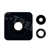 Стекло камеры для Xiaomi 12T (22071212AG) (комплект 3 шт.) Черный