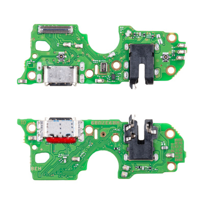 Шлейф для OPPO A18 (CPH2591) плата на системный разъем/разъем гарнитуры/микрофон