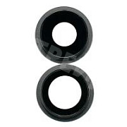 Стекло камеры для iPhone 11 (комплект 2 шт.) Черный