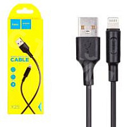 Кабель USB - Lightning Hoco X25 (2А) Черный