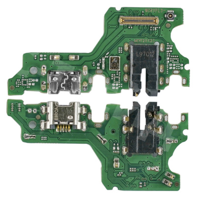 Шлейф для Huawei P40 Lite E (ART-L29) плата на системный разъем/разъем гарнитуры/микрофон