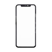 Стекло для переклейки iPhone 11 (A2221) с OCA пленкой + рамка Черный - OR (Feaglet)