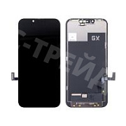 Дисплей для iPhone 13 (A2635) в сборе с тачскрином Черный GX (площадка под IC)