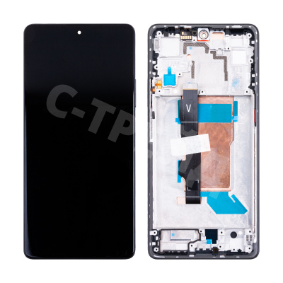 Дисплей для Xiaomi Poco F5 (23049PCD8G) модуль с рамкой Черный - OR (SP)