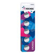 Батарейка CR2032 Космос Lithium 3V (5 шт. в блистере)