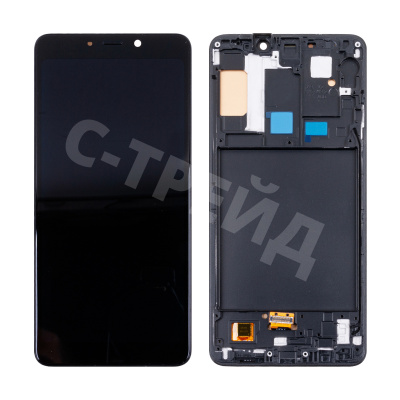 Дисплей для Samsung Galaxy A9 2018 (A920F) модуль с рамкой Черный - (OLED)