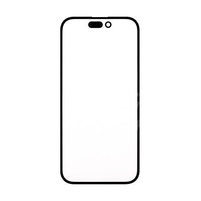 Стекло для переклейки iPhone 14 Pro (A2891) с OCA пленкой Черный - OR (Mitsubishi)
