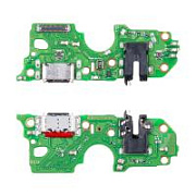 Шлейф для OPPO A18 (CPH2591) плата на системный разъем/разъем гарнитуры/микрофон