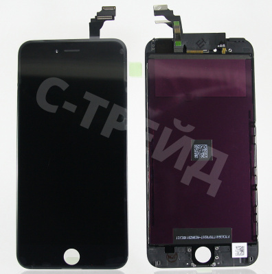 Дисплей для iPhone 6 Plus в сборе с тачскрином Черный - Оптима
