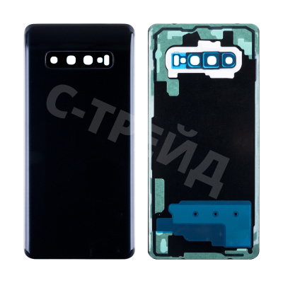 Задняя крышка для Samsung Galaxy S10+ (G975F) Черный - Премиум