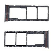 Держатель SIM для Tecno Spark 40 4G (KM5n) Черный