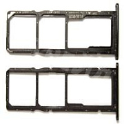 Держатель SIM для Huawei Honor 7A/7A Pro/9S/Y6 2018 (DUA-L22/AUM-L29/ATU-L31) Черный