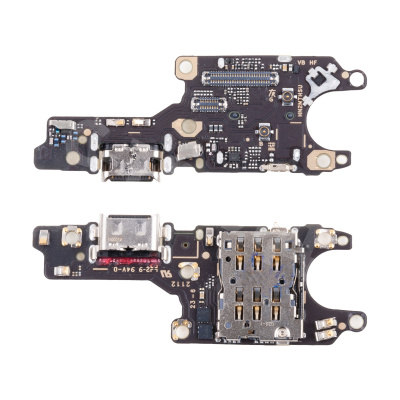 Шлейф для Huawei Honor 50 (NTH-NX9) плата на системный разъем/разъем SIM/микрофон - Премиум