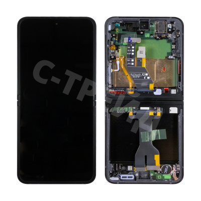 Дисплей для Samsung Galaxy Z Flip7 FE (F761B) модуль внутренний 6.7" Черный - OR (SP)
