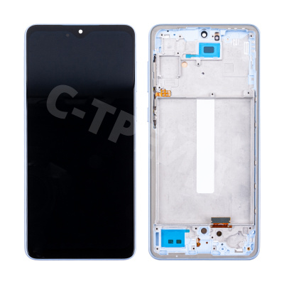 Дисплей для Samsung Galaxy A33 5G (A336B) модуль с рамкой Голубой - (OLED)