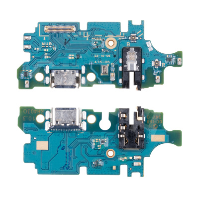 Шлейф для Samsung Galaxy A15 4G/5G/M15 5G (A155F/A156B/M156B) плата системный разъем/разъем гарнитуры/микрофон - Премиум