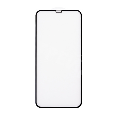Защитное стекло "Матовое" для iPhone Xs Max/11 Pro Max Черный (Закалённое, полное покрытие)