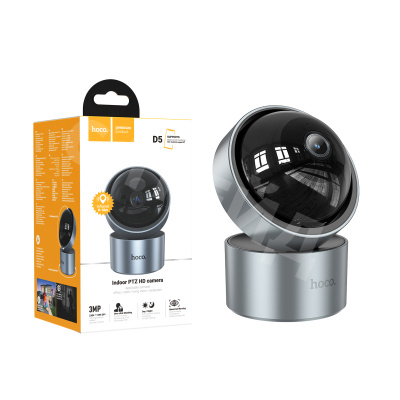 Камера видеонаблюдения Hoco D5 (Bluetooth, Wi-Fi, Full HD 2304×1296) Серый
