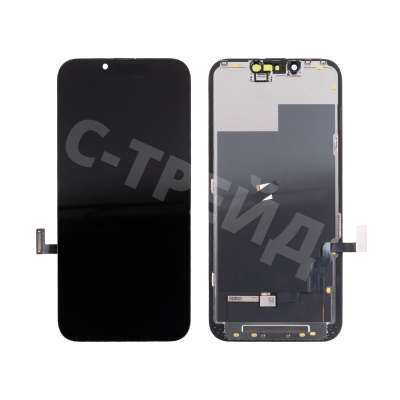 Дисплей для iPhone 13 (A2635) в сборе с тачскрином Черный - (Hard OLED) Стандарт