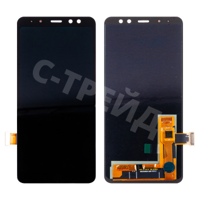 Дисплей для Samsung Galaxy A8 2018 (A530F) в сборе с тачскрином Черный - (OLED)
