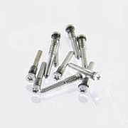 Винты для iPhone X/Xs/Xs Max/11/11 Pro/11 Pro Max/12/12 mini/12 Pro/12 Pro Max/13/13 mini/13 Pro/13 Pro Max/14/14 Pro/14 Plus/14 Pro Max/15/15 Pro/15 Plus/15 Pro Max/16/16e/16 Pro/16 Pro Max внешний (10 шт.) Серебро