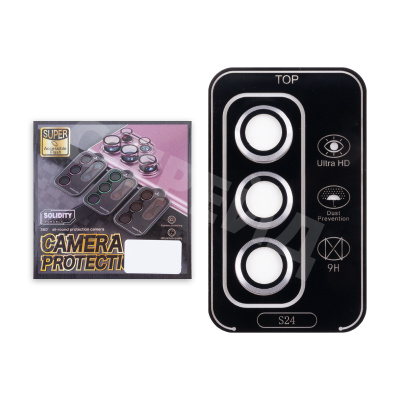 Защитное стекло линзы камеры для Galaxy Samsung S24 (S921B) (комплект 3 шт.) Серый