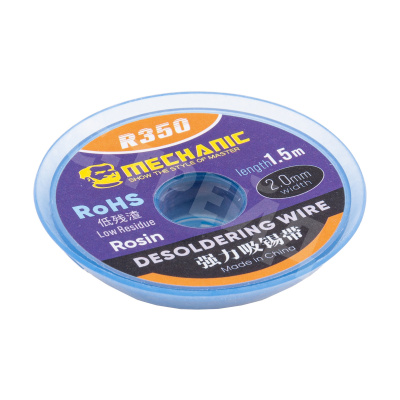 Поглотитель олова (оплётка) Mechanic R-350 (2.0 мм*1.5 м)