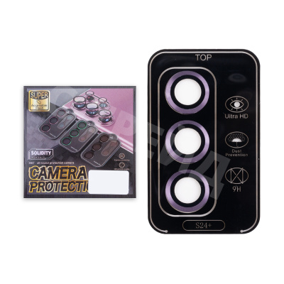 Защитное стекло линзы камеры для Galaxy Samsung S24+ (S926B) (комплект 3 шт.) Фиолетовый