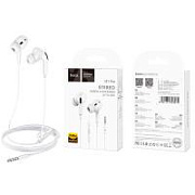 Гарнитура "3,5 мм" Jack Hoco M1 Pro (вакуумные) Белый