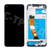 Дисплей для Samsung Galaxy A11 (A115F) модуль c рамкой Черный - OR Ref. (SP)