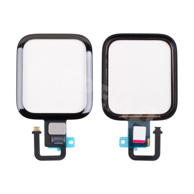 Стекло для переклейки Apple Watch 6 (40 мм) в сборе с тачскрином и OCA пленкой сапфировое Черный