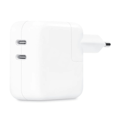 Сетевое зарядное устройство Type-C для iPhone 15/15 Plus/15 Pro/15 Pro Max/16/16 Plus/16 Pro/16 Pro Max (50W, PD, 2 порта) Белый