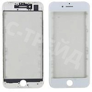 Стекло для переклейки iPhone 8/SE (2020)/SE (2022) с OCA пленкой + рамка Белый - OR (Mitsubishi)