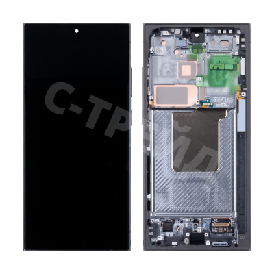 Дисплей для Samsung Galaxy S24 Ultra (S928B) модуль с рамкой Черный - OR (SP)