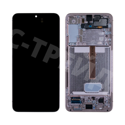 Дисплей для Samsung Galaxy S22+ (S906B) модуль с рамкой Розовый - OR (SP)