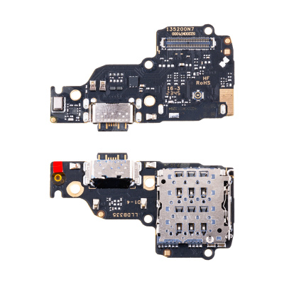 Шлейф для Xiaomi Redmi Note 13 4G (23129RAA4G/23124RA7EO/23129RA5FL) плата системный разъем/разъем SIM/микрофон