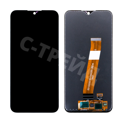 Дисплей для Samsung Galaxy A01/M01 (A015F/M015F) в сборе с тачскрином Черный (Узкий коннектор) - OR