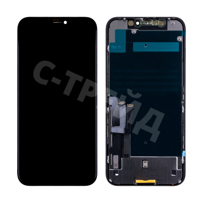 Дисплей для iPhone 11 (A2221) в сборе с тачскрином Черный - Премиум (площадка под IC)
