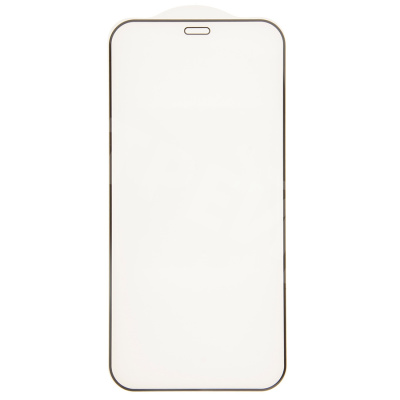 Защитное стекло "Премиум" для iPhone 12 mini Черный (Закалённое+, полное покрытие)
